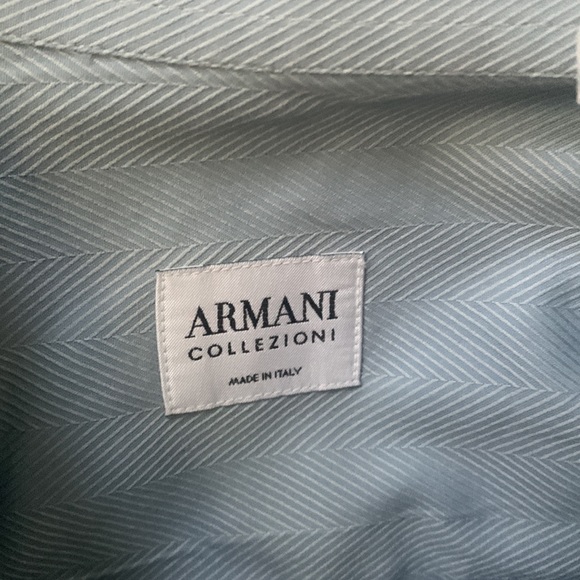 Armani Collezioni Men’s Dress Shirt 17.5 L 44 - Picture 3 of 6